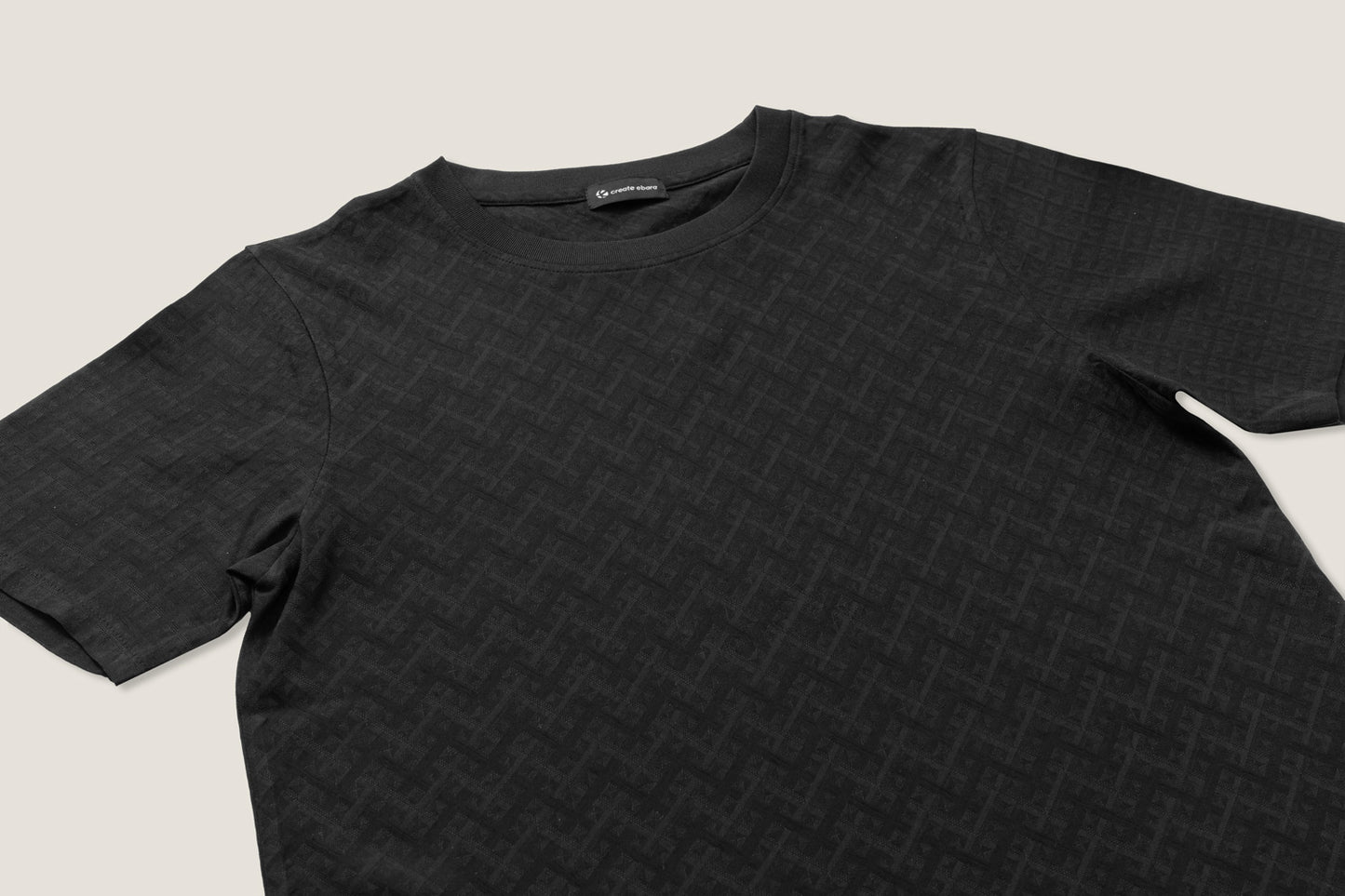 Tシャツ/ダイヤモンド シェイプ/BLACK