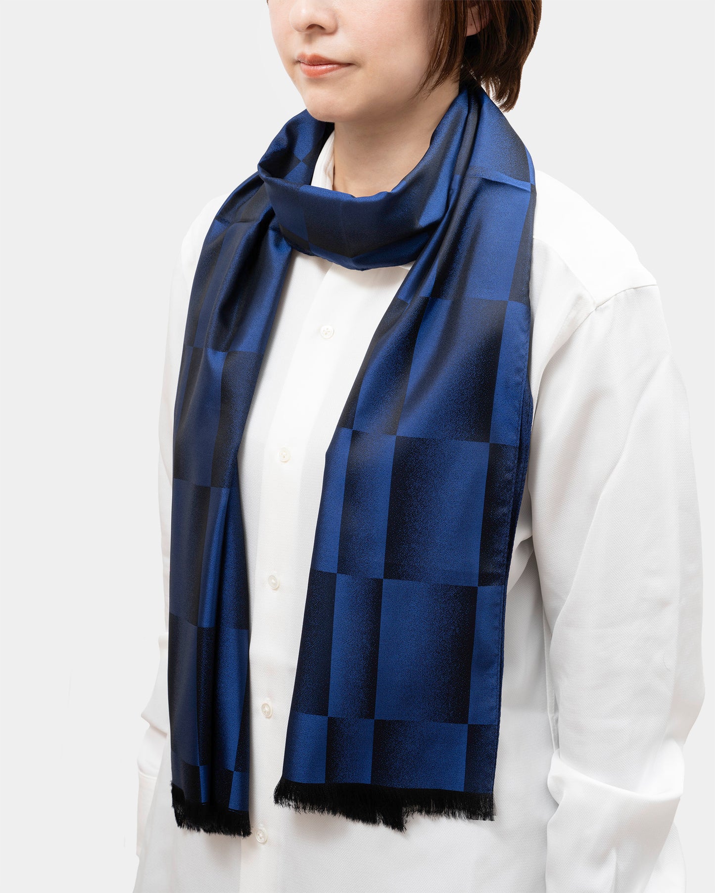 ストール/ランダム市松グラデーション