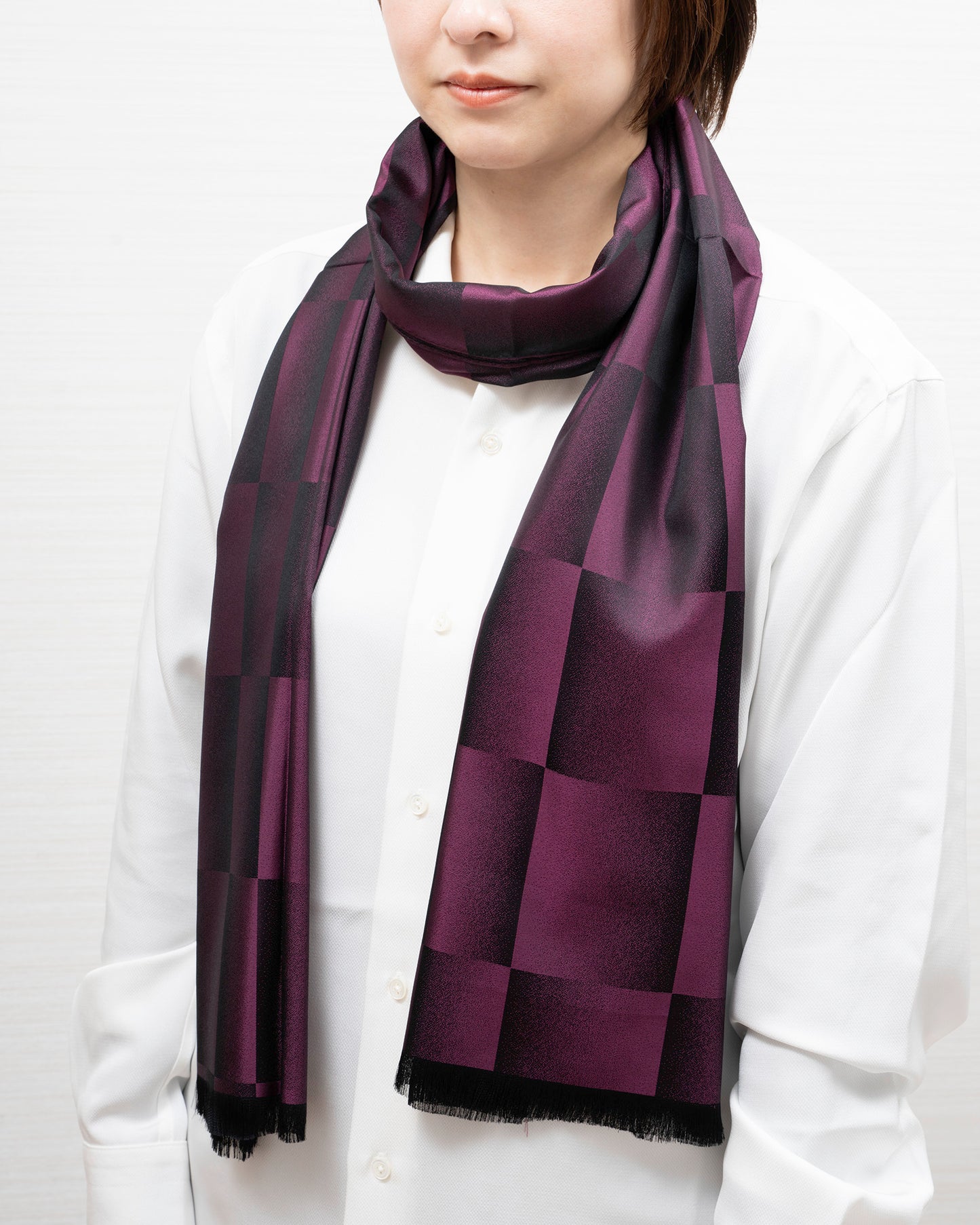 ストール/ランダム市松グラデーション