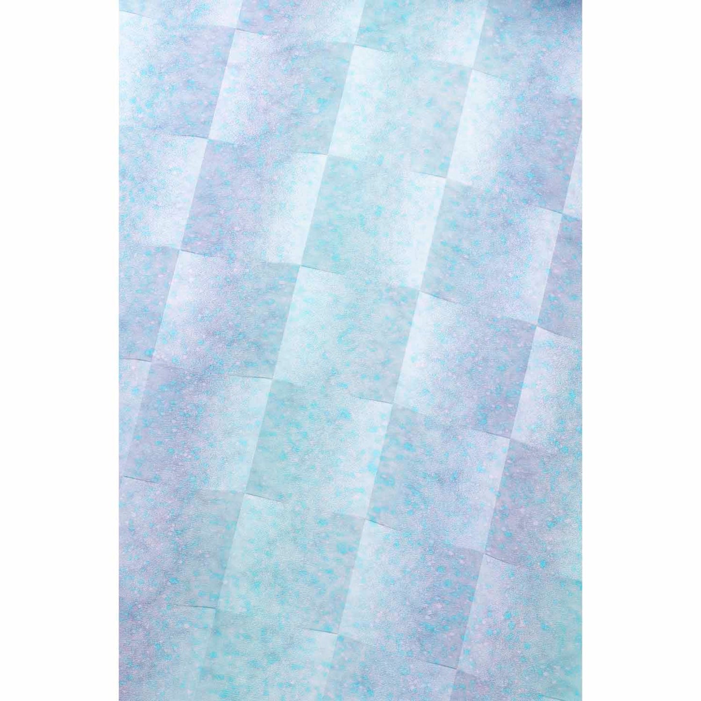 曜変天目染 市松グラデーション(青藤と淡藤)