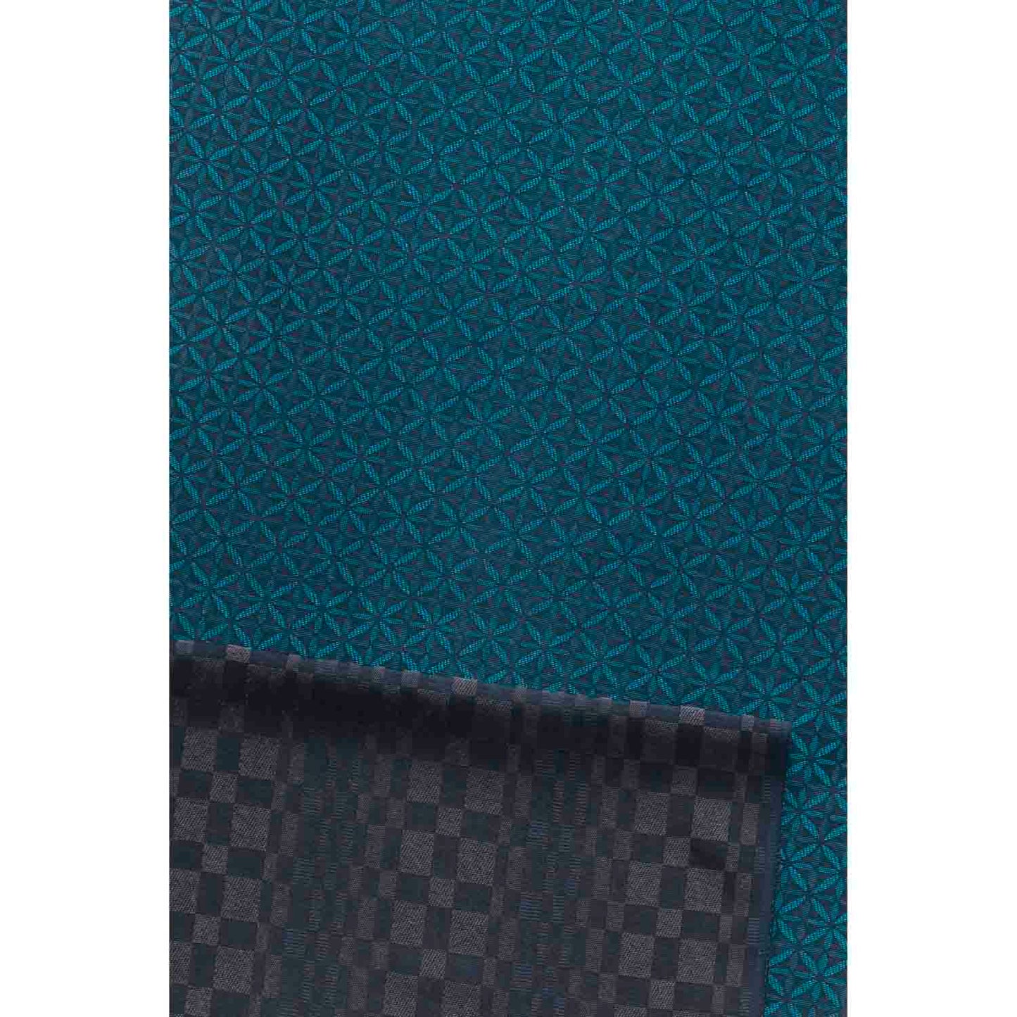 七宝花に市松(グリーン・グレー)